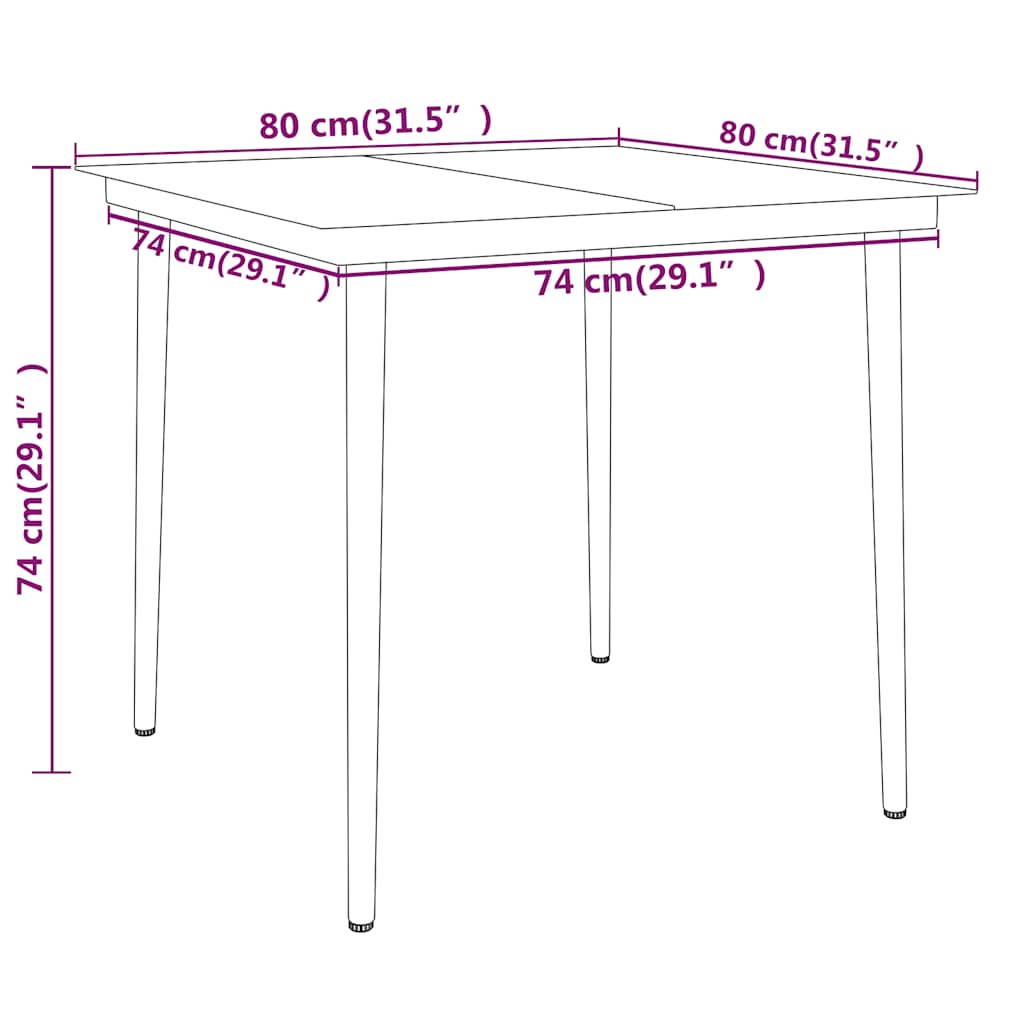 3-delige Tuinset grijs is nu te koop bij PeponiXL, paradijselijk wonen!