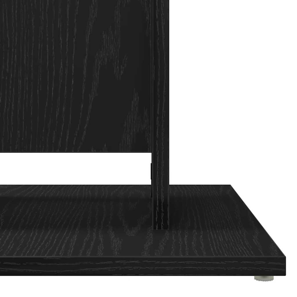 Bijzettafel 70x35x55 cm bewerkt hout gerookt eikenkleurig is nu te koop bij PeponiXL, paradijselijk wonen!