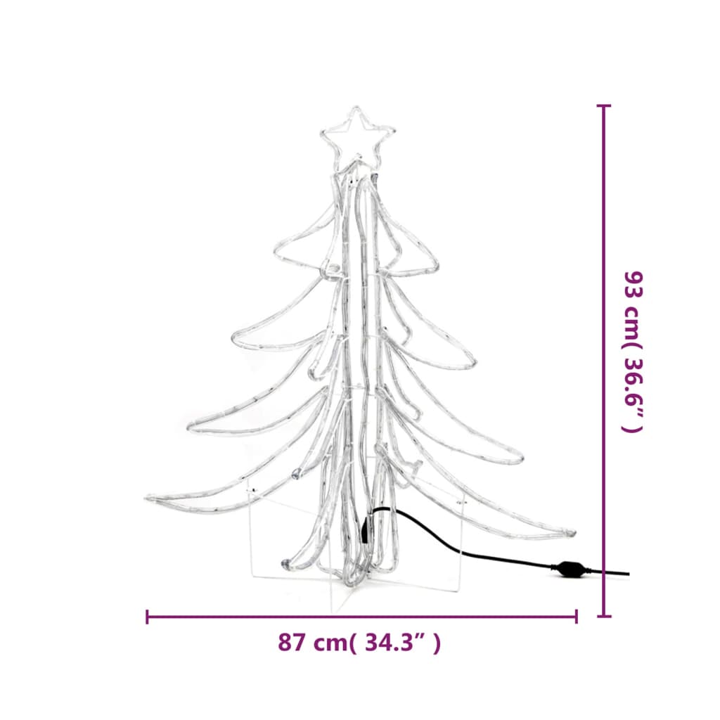 Kerstfiguur kerstboom met warmwitte LED's 87x87x93 cm is nu te koop bij PeponiXL, paradijselijk wonen!