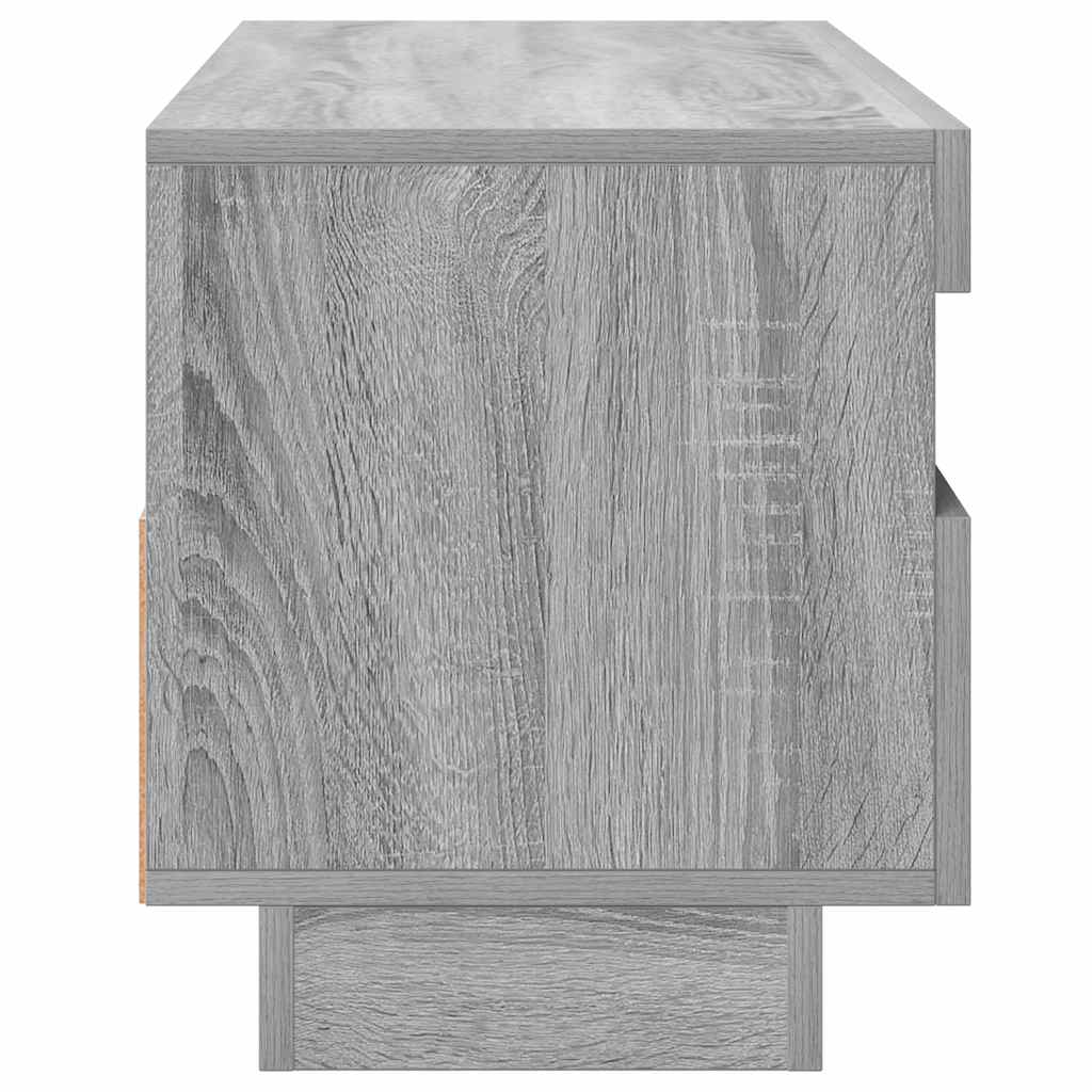 Tv-meubel met LED-verlichting 100x35x40 cm grijs sonoma eiken is nu te koop bij PeponiXL, paradijselijk wonen!