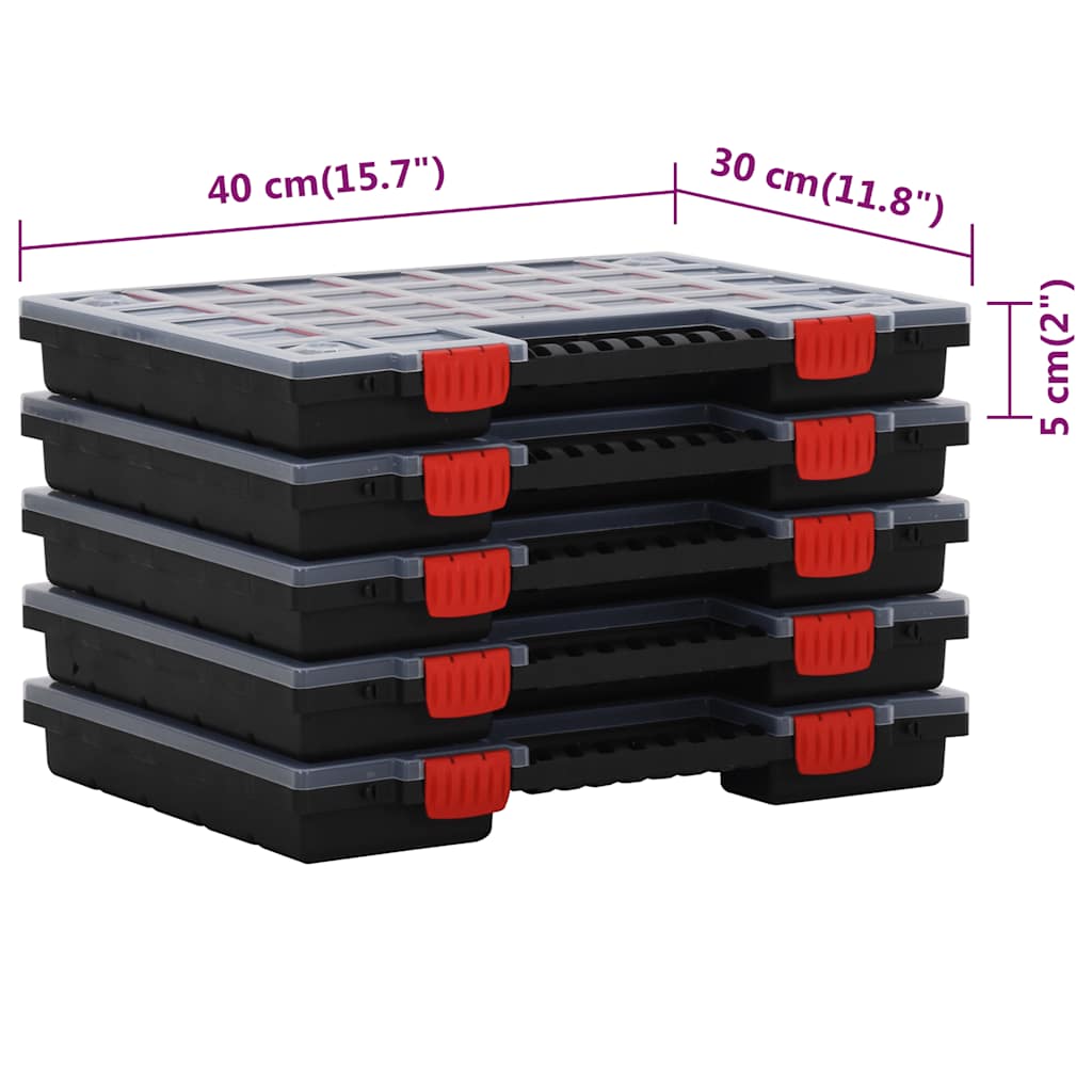 Assortimentsdozen 5 st 40x30x5 cm polypropeen is nu te koop bij PeponiXL, paradijselijk wonen!