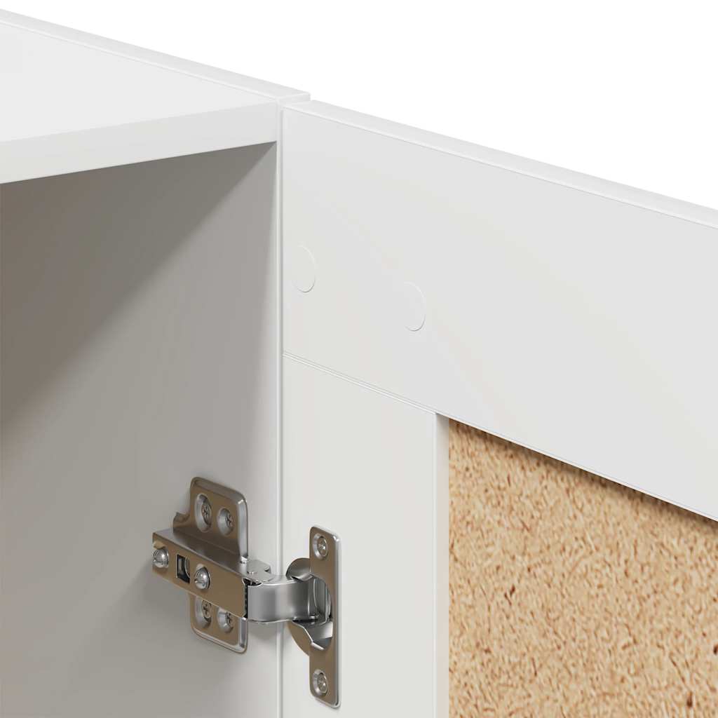 Dressoir 69,5x34x90 cm bewerkt hout wit is nu te koop bij PeponiXL, paradijselijk wonen!