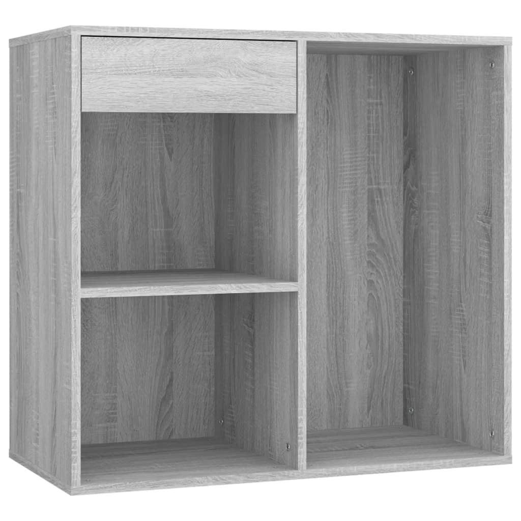 Kaptafelset met LED's bewerkt hout grijs sonoma eikenkleurig is nu te koop bij PeponiXL, paradijselijk wonen!