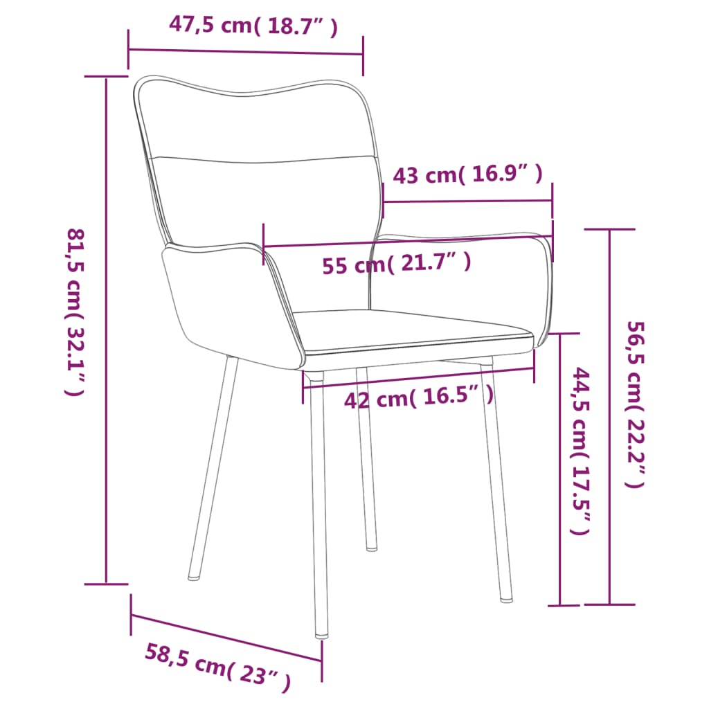 Eetkamerstoelen 2 st fluweel donkergrijs is nu te koop bij PeponiXL, paradijselijk wonen!
