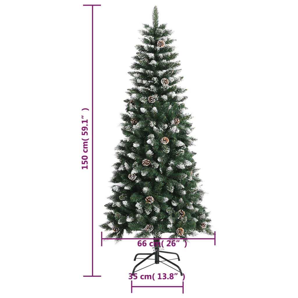 Kunstkerstboom met standaard 150 cm PVC groen is nu te koop bij PeponiXL, paradijselijk wonen!
