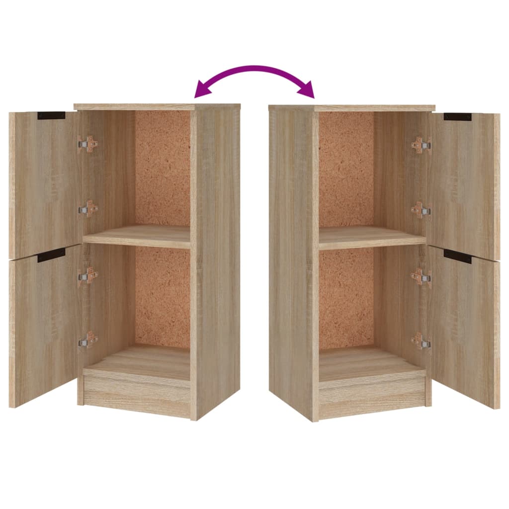 Dressoirs 3 st bewerkt hout sonoma eiken is nu te koop bij PeponiXL, paradijselijk wonen!