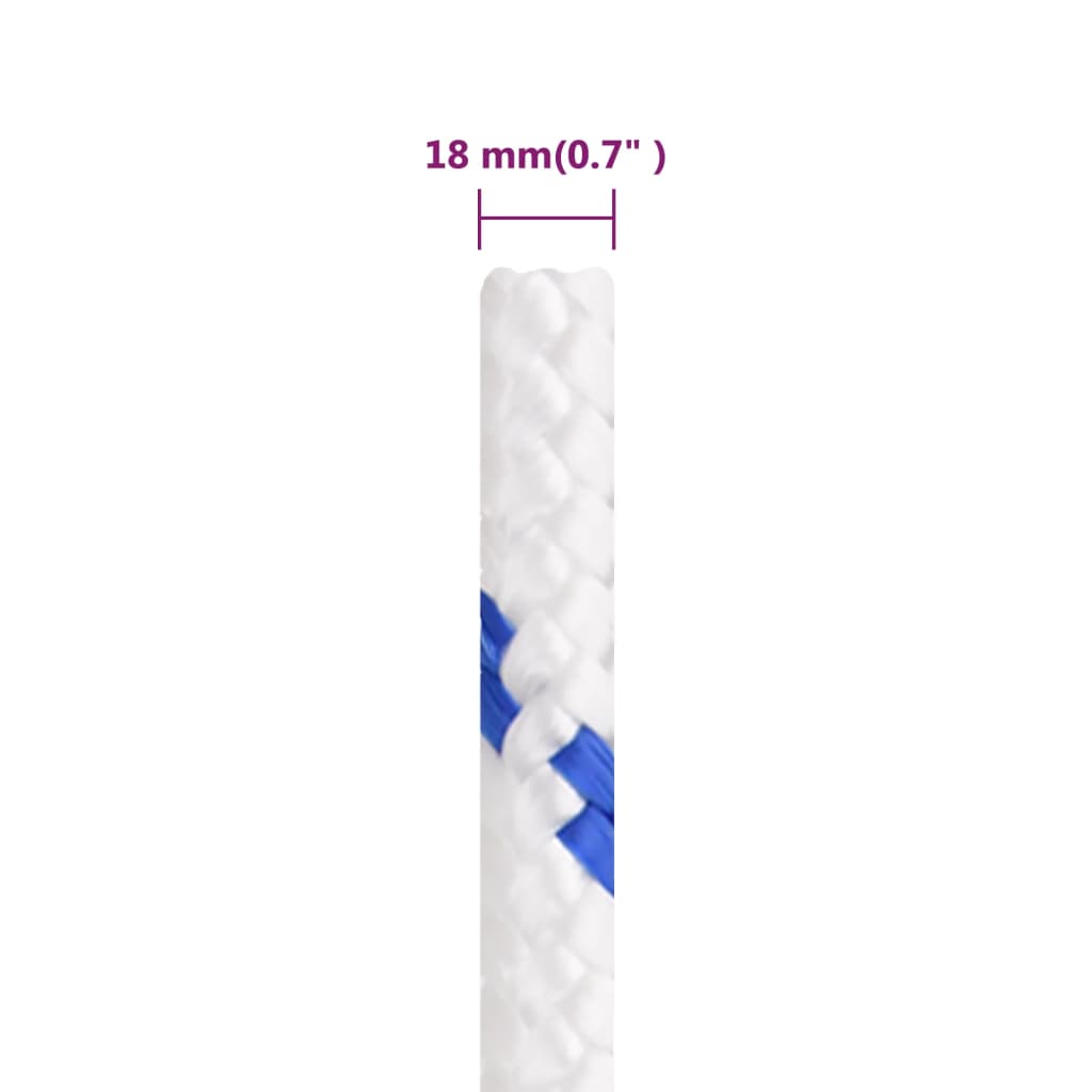 Boot touw 18 mm 25 m polypropyleen wit is nu te koop bij PeponiXL, paradijselijk wonen!