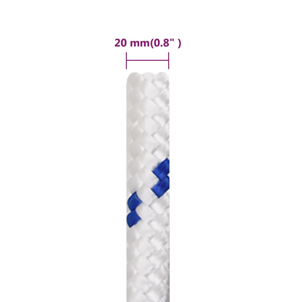 Boottouw 20 mm 100 m polypropyleen wit is nu te koop bij PeponiXL, paradijselijk wonen!