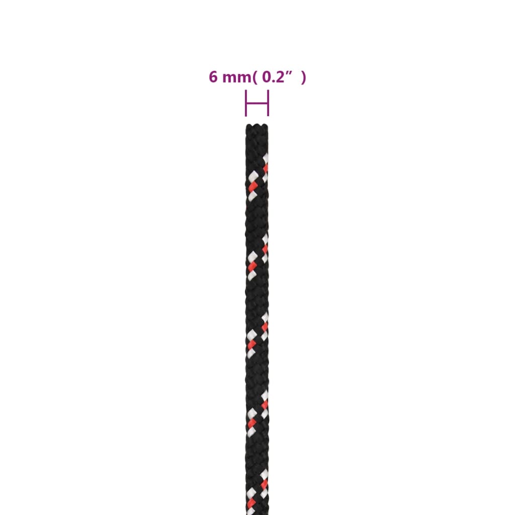 Boot touw 6 mm 250 m polypropyleen zwart is nu te koop bij PeponiXL, paradijselijk wonen!