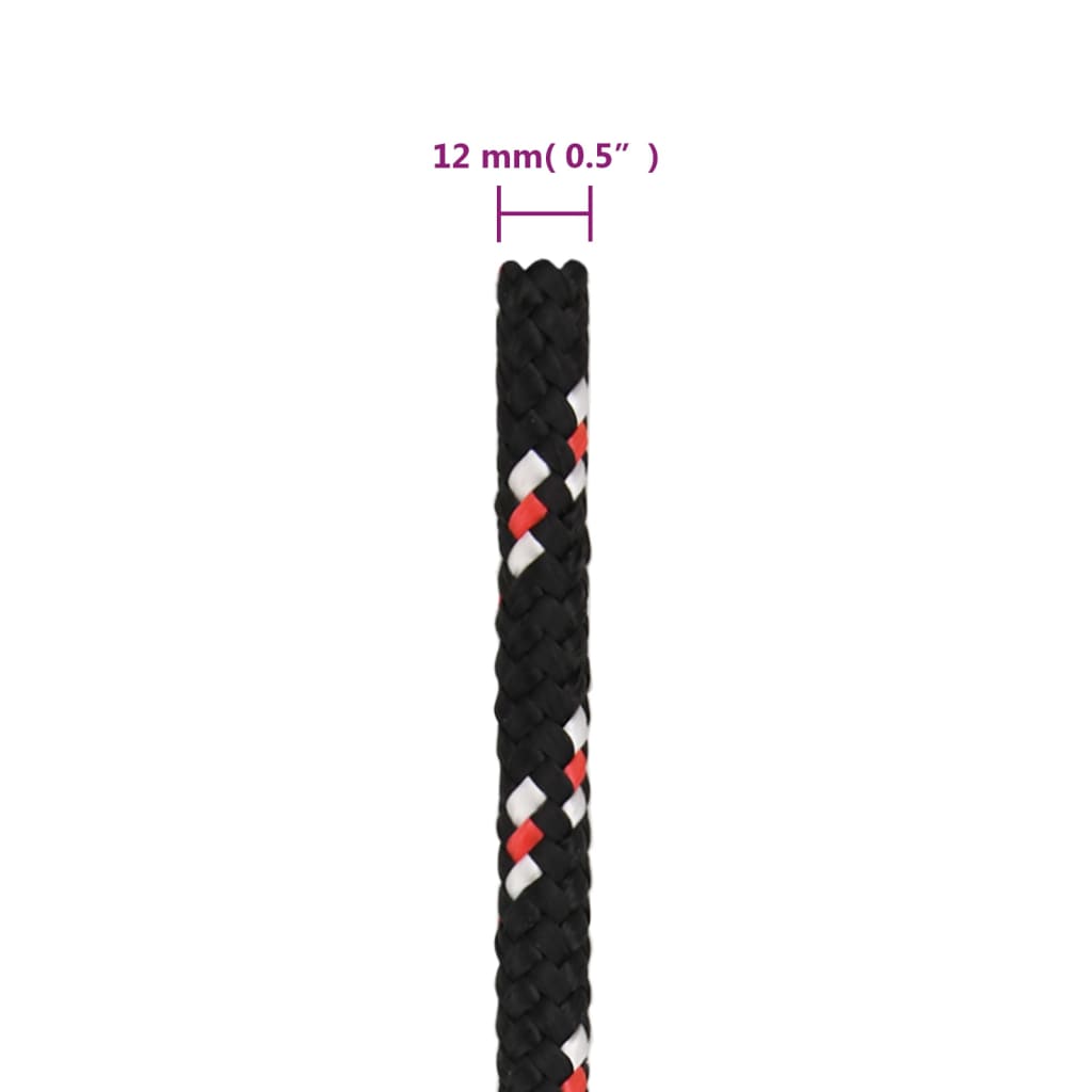 Boot touw 12 mm 25 m polypropyleen zwart is nu te koop bij PeponiXL, paradijselijk wonen!