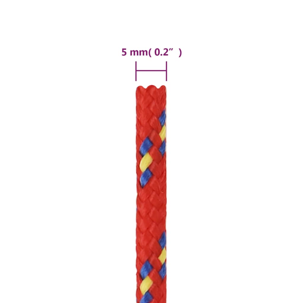 Boottouw 5 mm 250 m polypropyleen rood is nu te koop bij PeponiXL, paradijselijk wonen!
