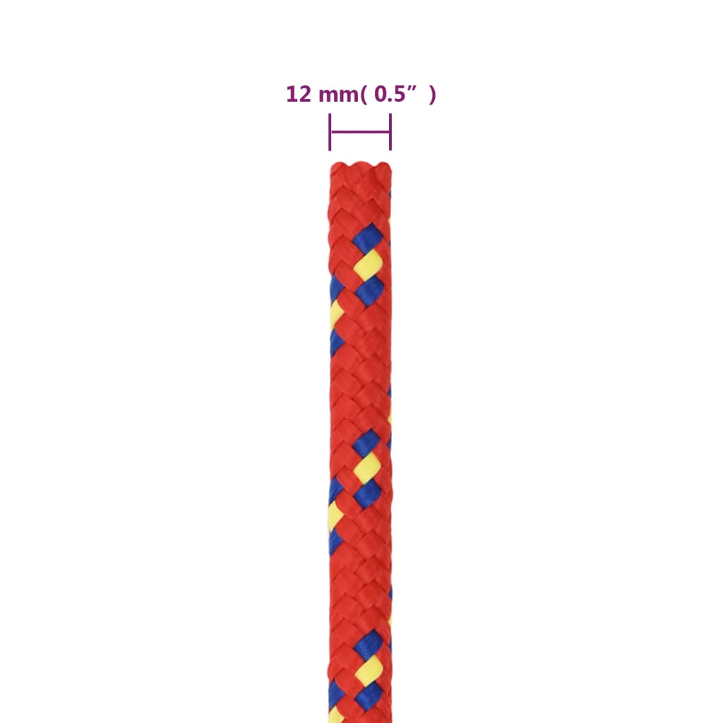 Boottouw 12 mm 25 m polypropyleen rood is nu te koop bij PeponiXL, paradijselijk wonen!