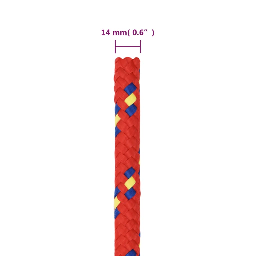 Boottouw 14 mm 25 m polypropyleen rood is nu te koop bij PeponiXL, paradijselijk wonen!