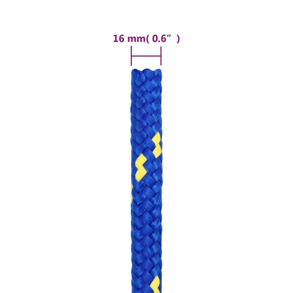 Boottouw 16 mm 100 m polypropeen blauw is nu te koop bij PeponiXL, paradijselijk wonen!