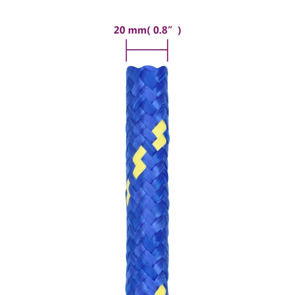 Boottouw 20 mm 100 m polypropeen blauw is nu te koop bij PeponiXL, paradijselijk wonen!