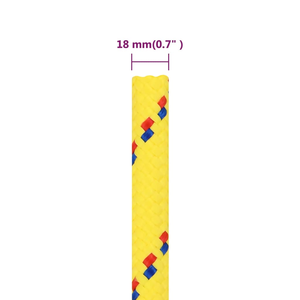 Boottouw 18 mm 100 m polypropyleen geel is nu te koop bij PeponiXL, paradijselijk wonen!