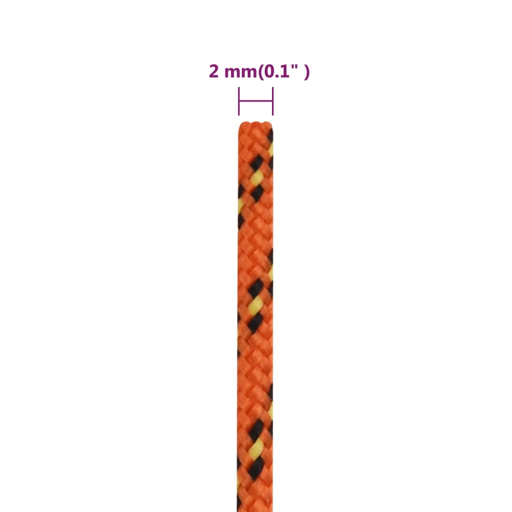 Boottouw 2 mm 100 m polypropyleen oranje is nu te koop bij PeponiXL, paradijselijk wonen!