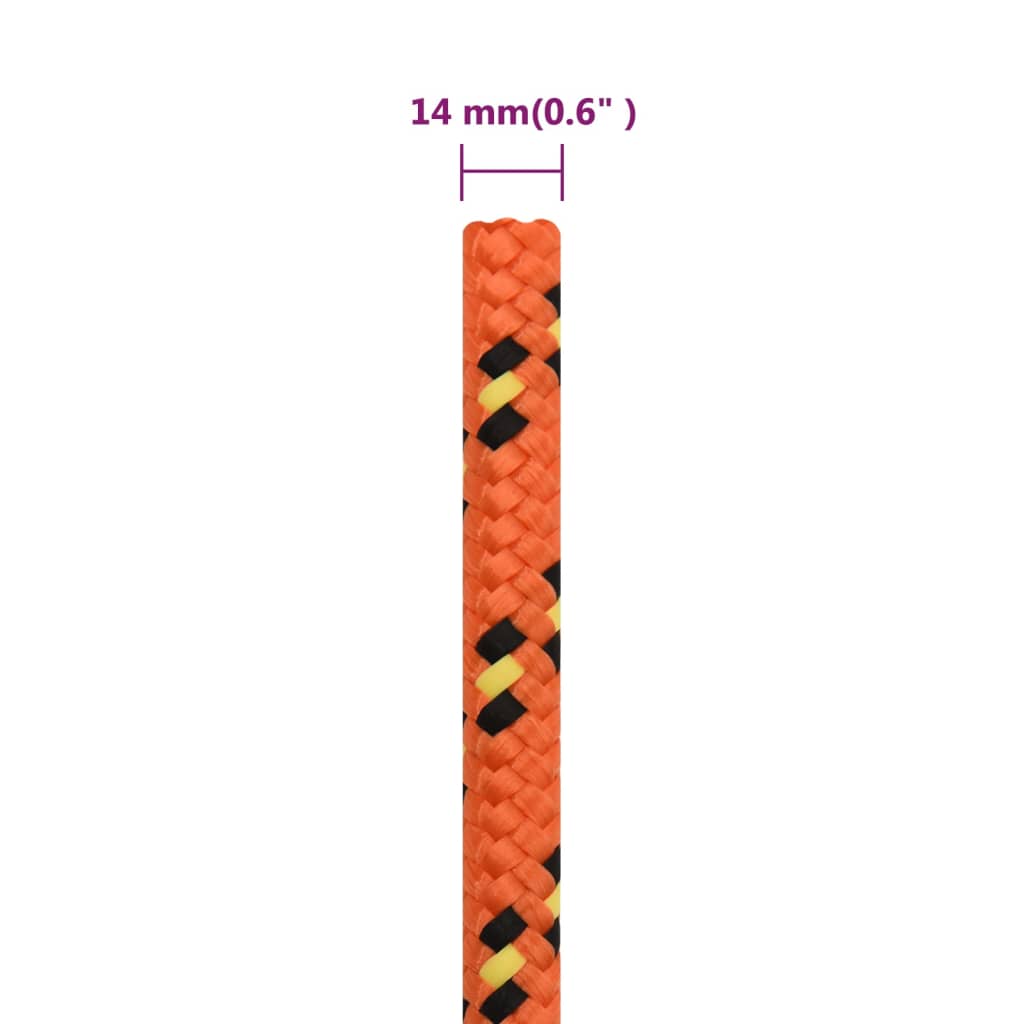 Boottouw 14 mm 100 m polypropyleen oranje is nu te koop bij PeponiXL, paradijselijk wonen!
