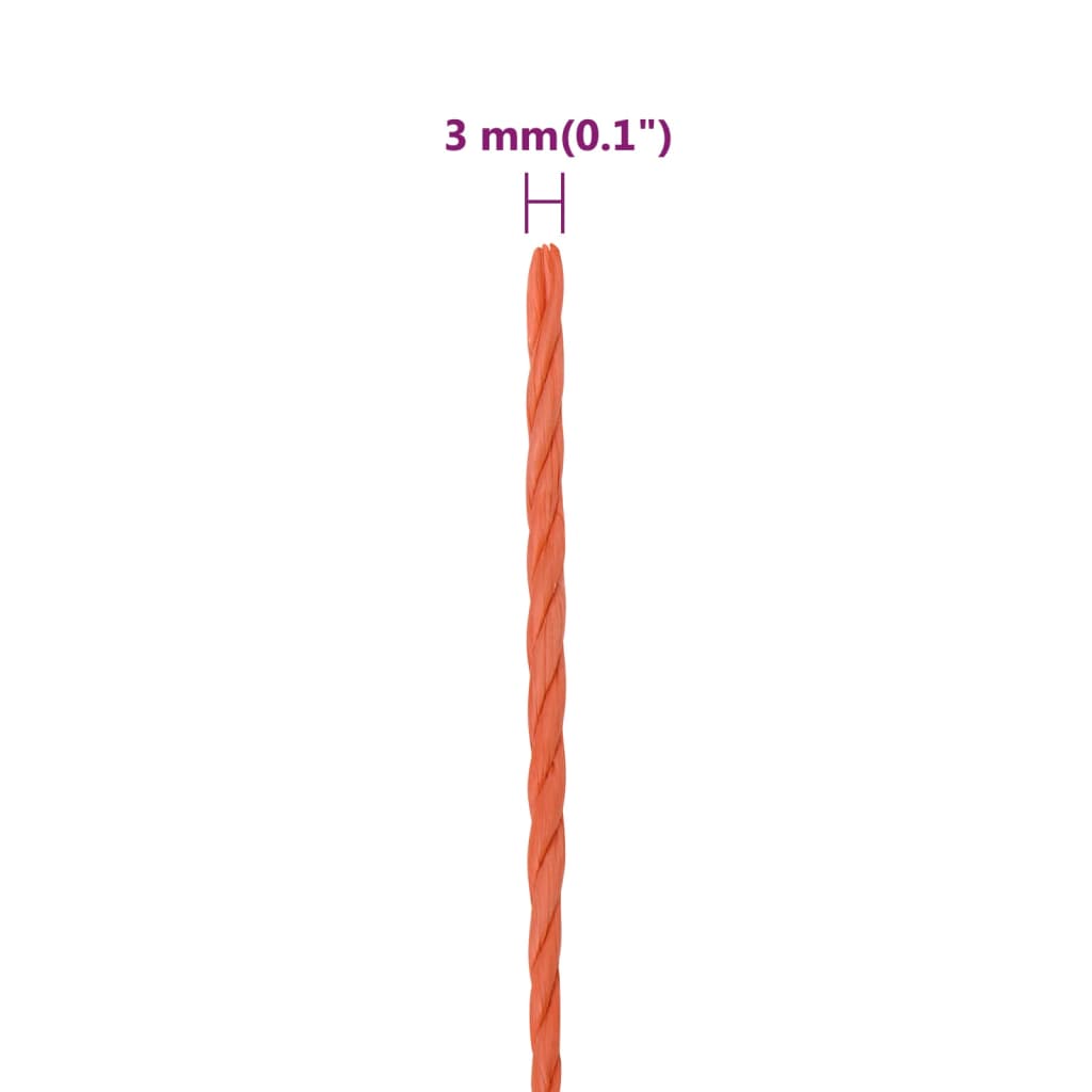 Werktouw 3 mm 250 m polypropeen oranje is nu te koop bij PeponiXL, paradijselijk wonen!