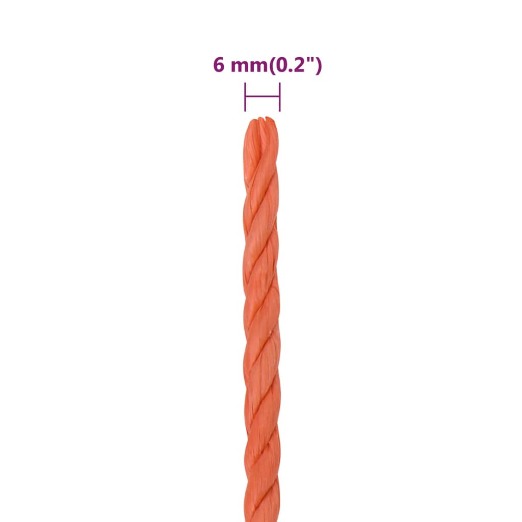 Werktouw 6 mm 50 m polypropeen oranje is nu te koop bij PeponiXL, paradijselijk wonen!