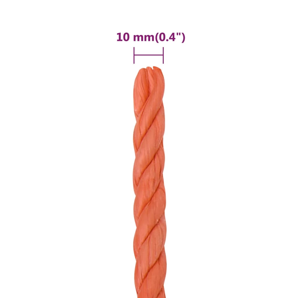 Werktouw 10 mm 25 m polypropeen oranje is nu te koop bij PeponiXL, paradijselijk wonen!