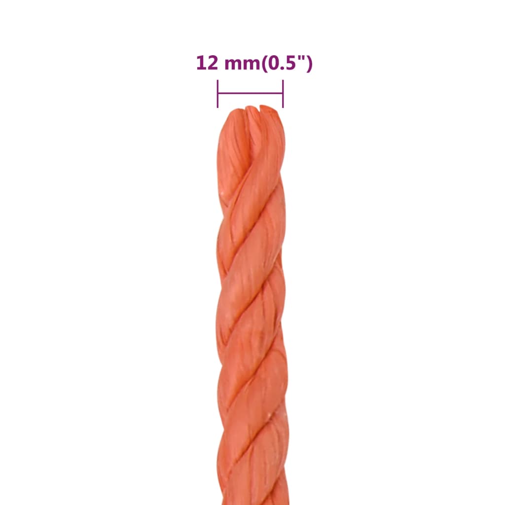 Werktouw 12 mm 25 m polypropeen oranje is nu te koop bij PeponiXL, paradijselijk wonen!