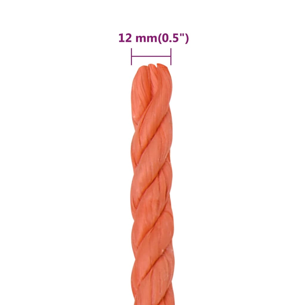 Werktouw 12 mm 50 m polypropeen oranje is nu te koop bij PeponiXL, paradijselijk wonen!