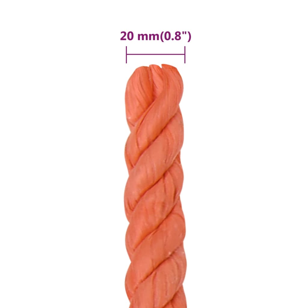 Werktouw 20 mm 50 m polypropeen oranje is nu te koop bij PeponiXL, paradijselijk wonen!