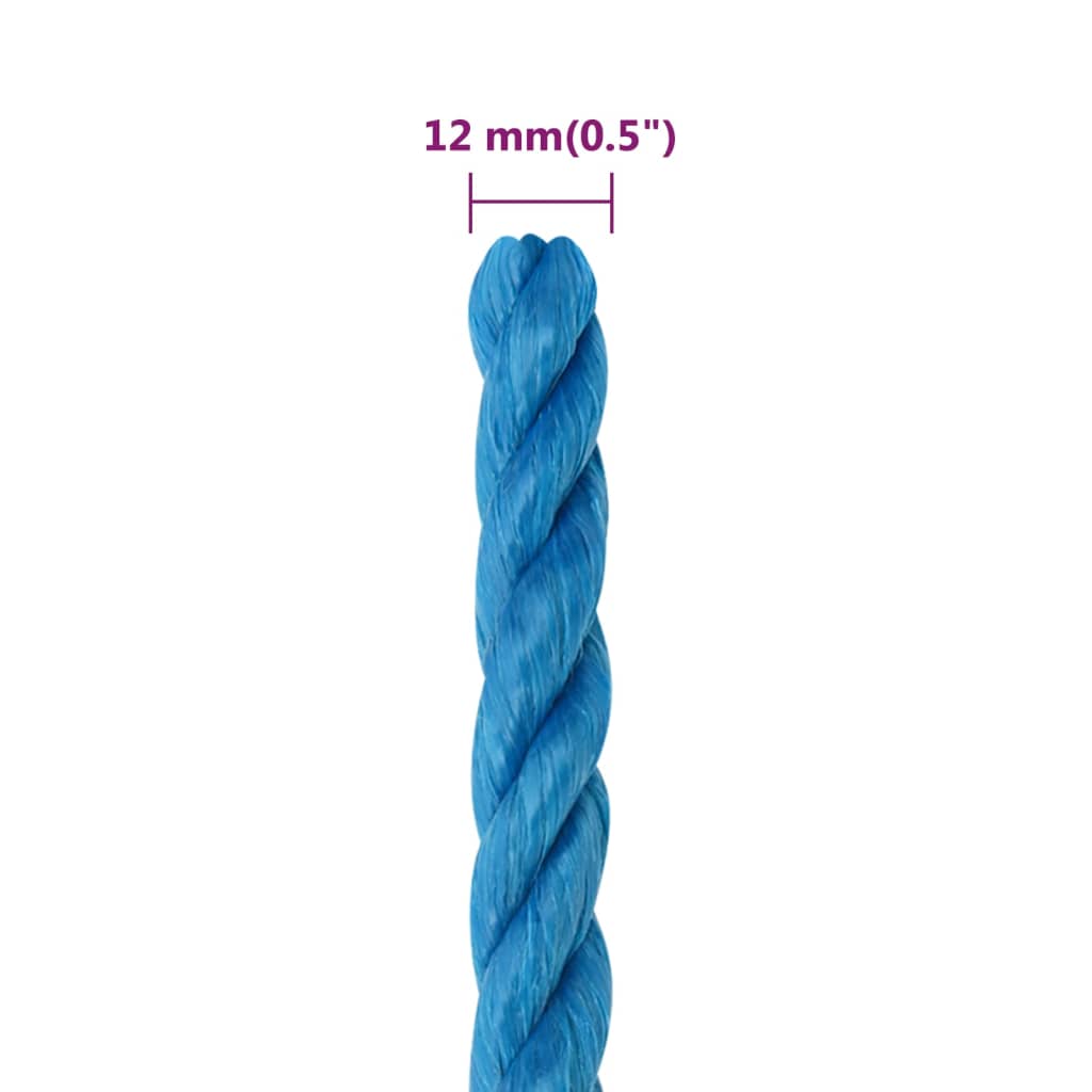 Werktouw 12 mm 50 m polypropeen blauw is nu te koop bij PeponiXL, paradijselijk wonen!
