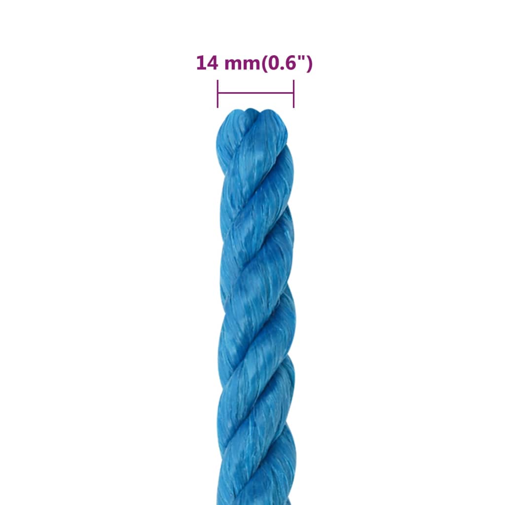 Werktouw 14 mm 25 m polypropeen blauw is nu te koop bij PeponiXL, paradijselijk wonen!