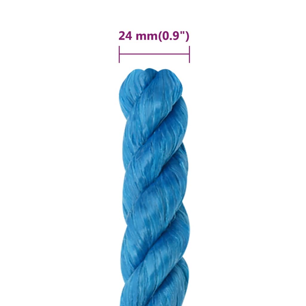 Werktouw 24 mm 100 m polypropeen blauw is nu te koop bij PeponiXL, paradijselijk wonen!