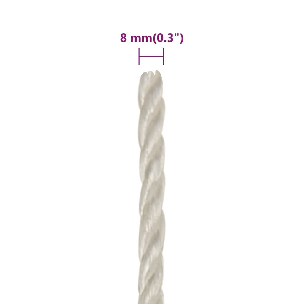 Werktouw 8 mm 25 m polypropeen wit is nu te koop bij PeponiXL, paradijselijk wonen!