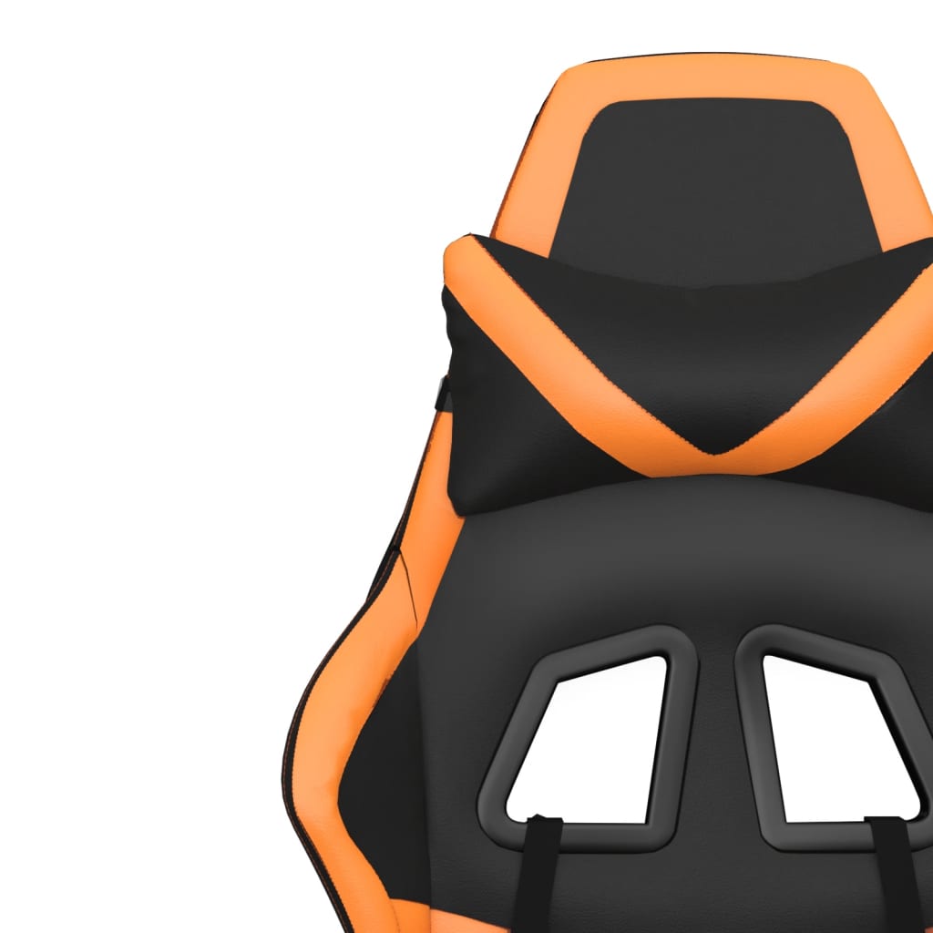 Massage gamestoel kunstleer zwart en oranje is nu te koop bij PeponiXL, paradijselijk wonen!