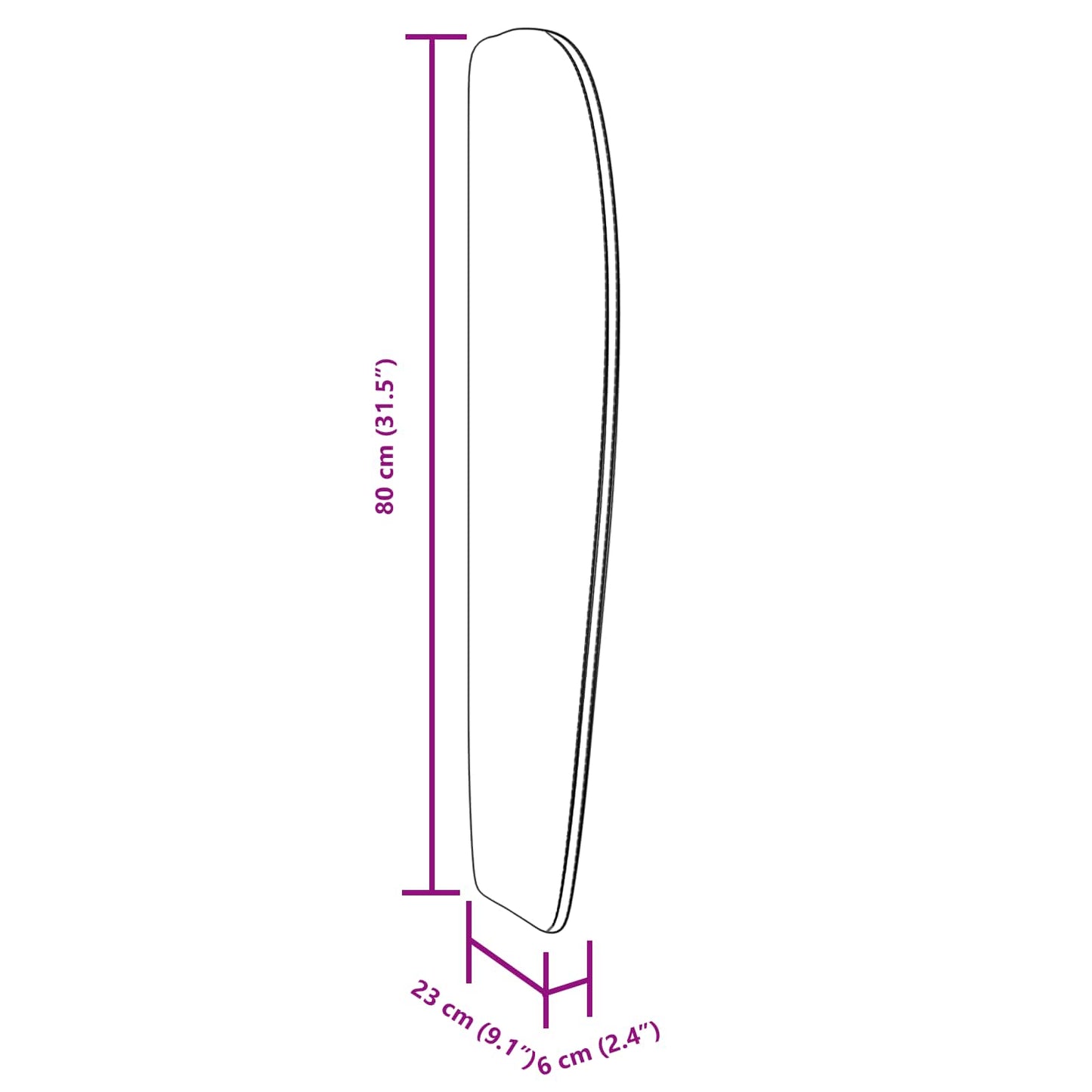 Hoofdbord oor Tan 80 x 23 x 6 cm PVC is nu te koop bij PeponiXL, paradijselijk wonen!