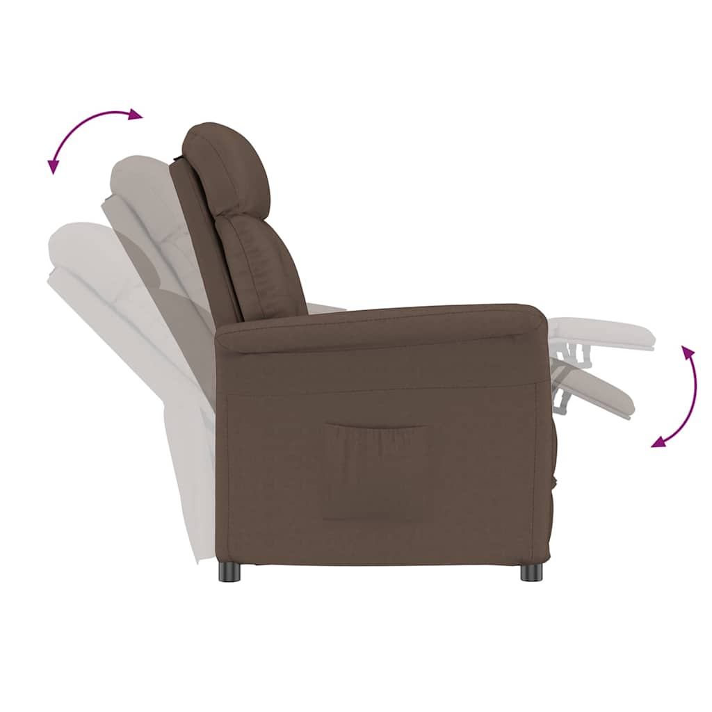 Fauteuil Bruin Microvezel is nu te koop bij PeponiXL, paradijselijk wonen!