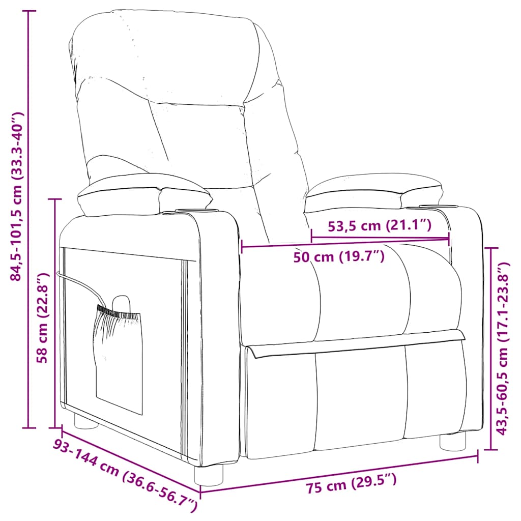 Fauteuil verstelbaar stof zwart is nu te koop bij PeponiXL, paradijselijk wonen!