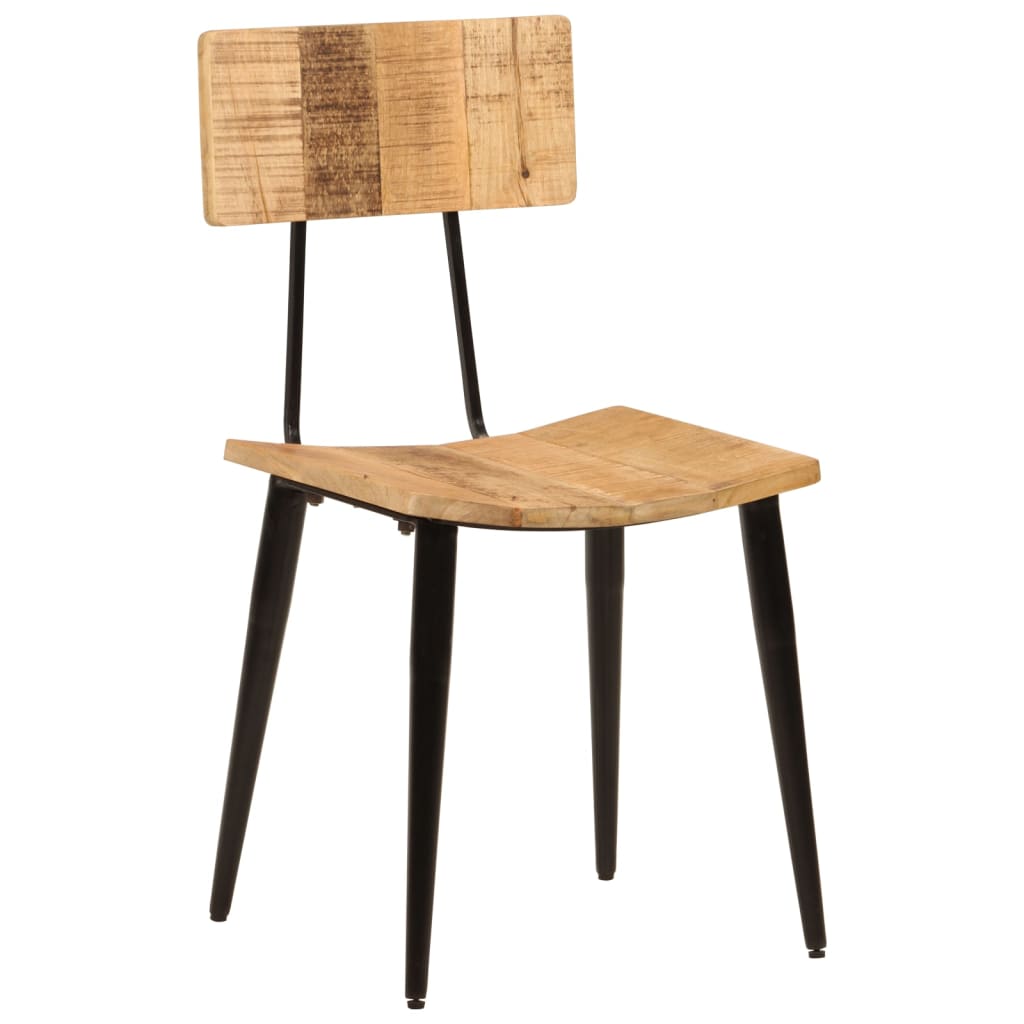 Eetkamerstoelen 2 st 44x40x80 cm massief mangohout is nu te koop bij PeponiXL, paradijselijk wonen!
