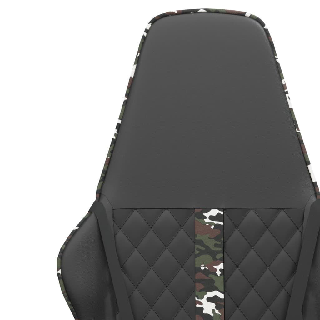 Gamestoel kunstleer zwart en camouflage is nu te koop bij PeponiXL, paradijselijk wonen!