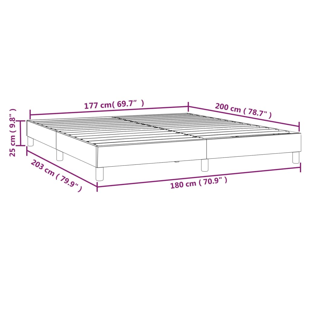 Boxspring bed stof crèmekleurig 180x200 cm is nu te koop bij PeponiXL, paradijselijk wonen!