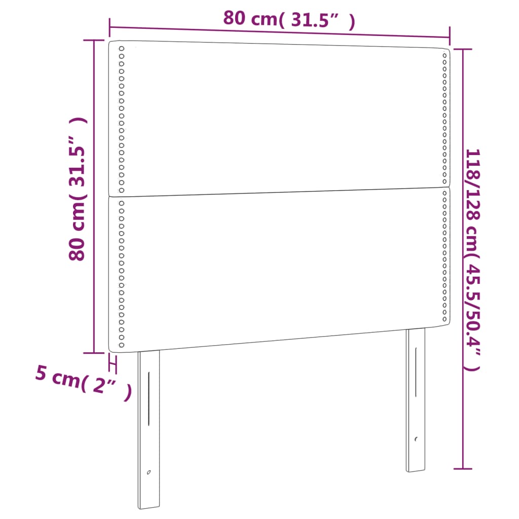 Hoofdbord roze 80x5x118/128 cm fluweel is nu te koop bij PeponiXL, paradijselijk wonen!