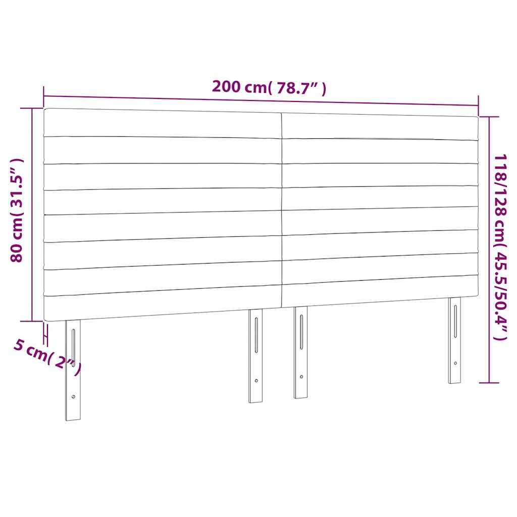 Hoofdbord donkergroen 200x5x118/128 cm fluweel is nu te koop bij PeponiXL, paradijselijk wonen!