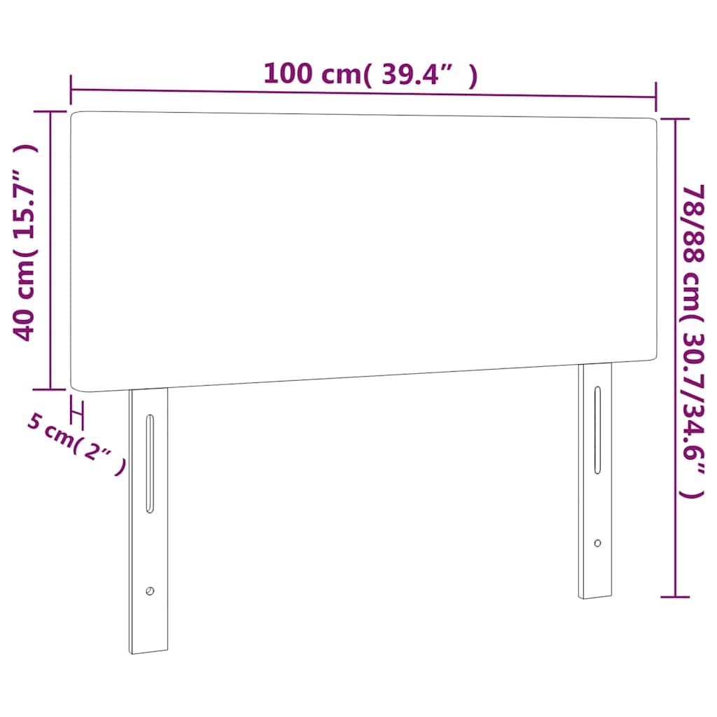 Hoofdbord LED 100x5x78/88 cm fluweel donkergroen is nu te koop bij PeponiXL, paradijselijk wonen!