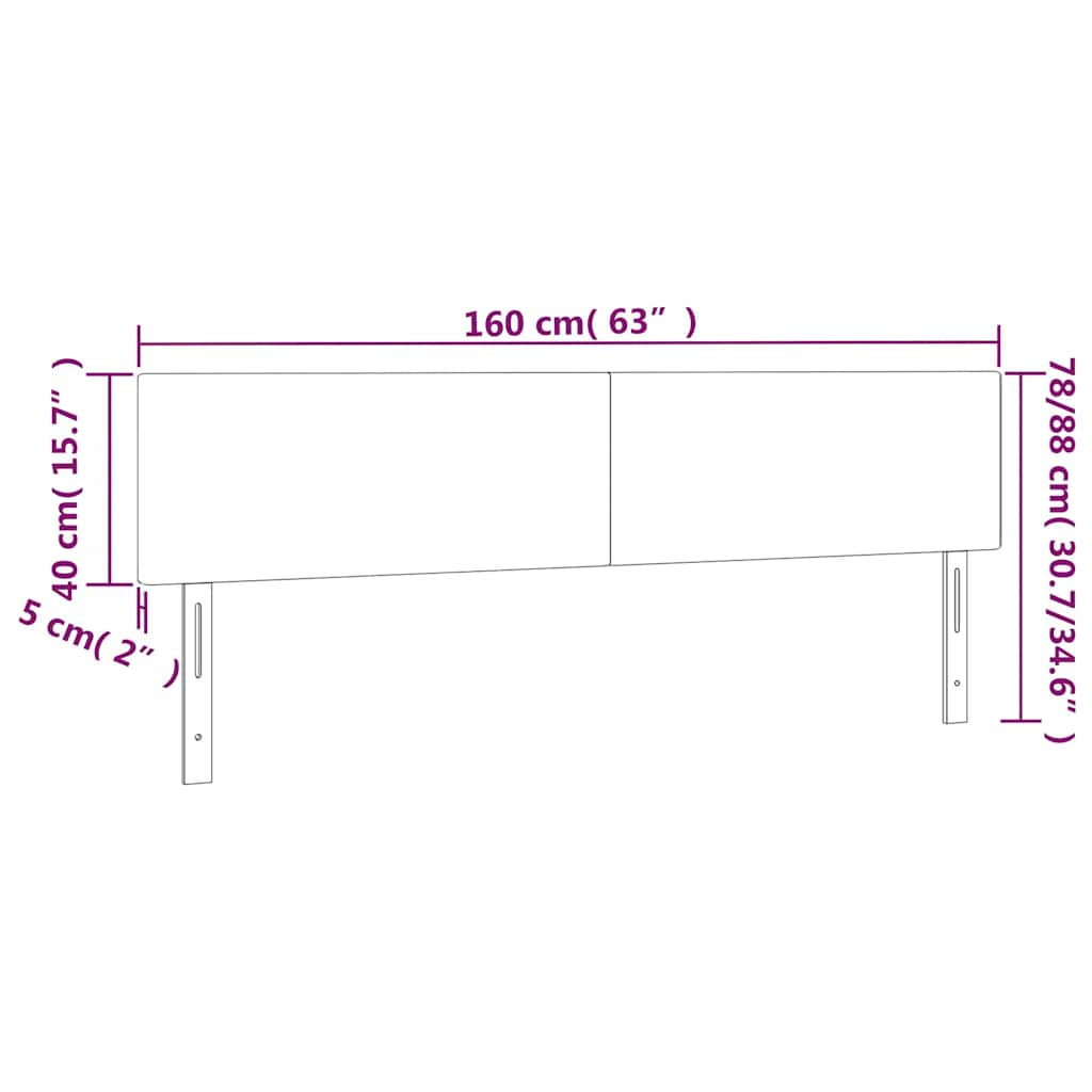 Hoofdbord LED 160x5x78/88 cm fluweel donkergroen is nu te koop bij PeponiXL, paradijselijk wonen!