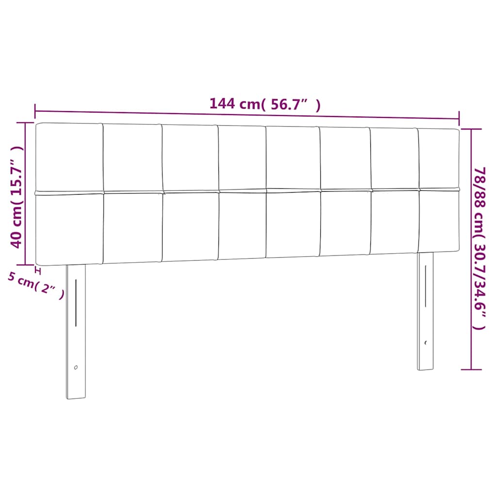 Hoofdbord LED 144x5x78/88 cm fluweel donkergroen is nu te koop bij PeponiXL, paradijselijk wonen!