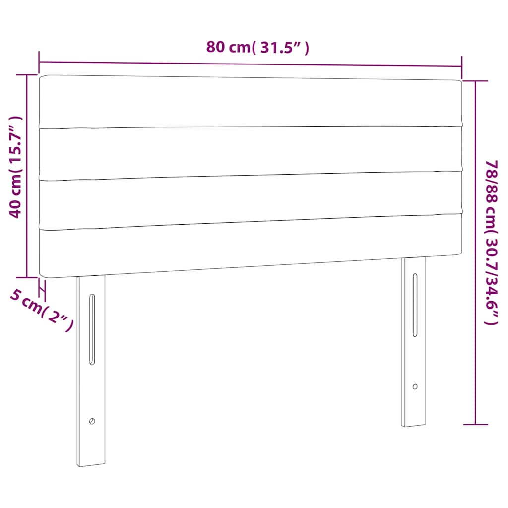 Hoofdbord LED 80x5x78/88 cm fluweel donkergroen is nu te koop bij PeponiXL, paradijselijk wonen!