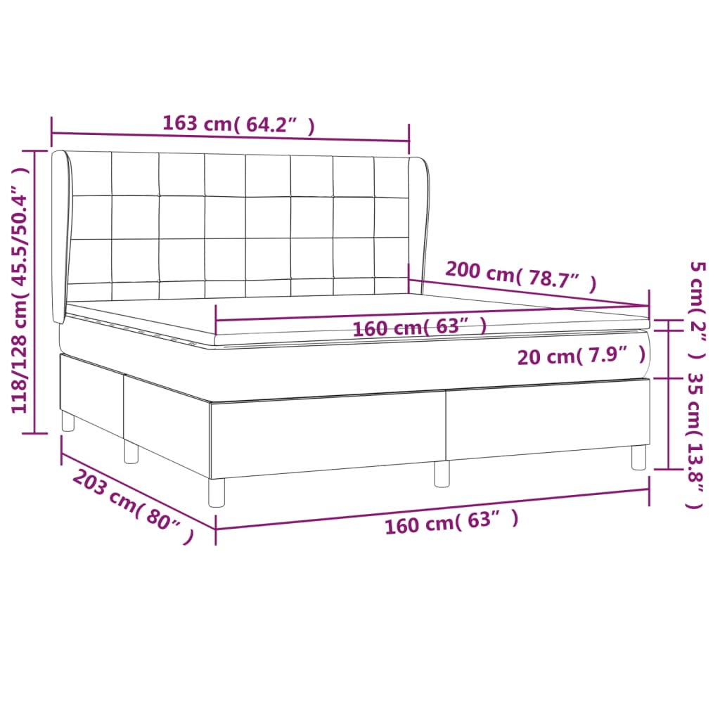 Boxspring met matras stof taupe 160x200 cm is nu te koop bij PeponiXL, paradijselijk wonen!