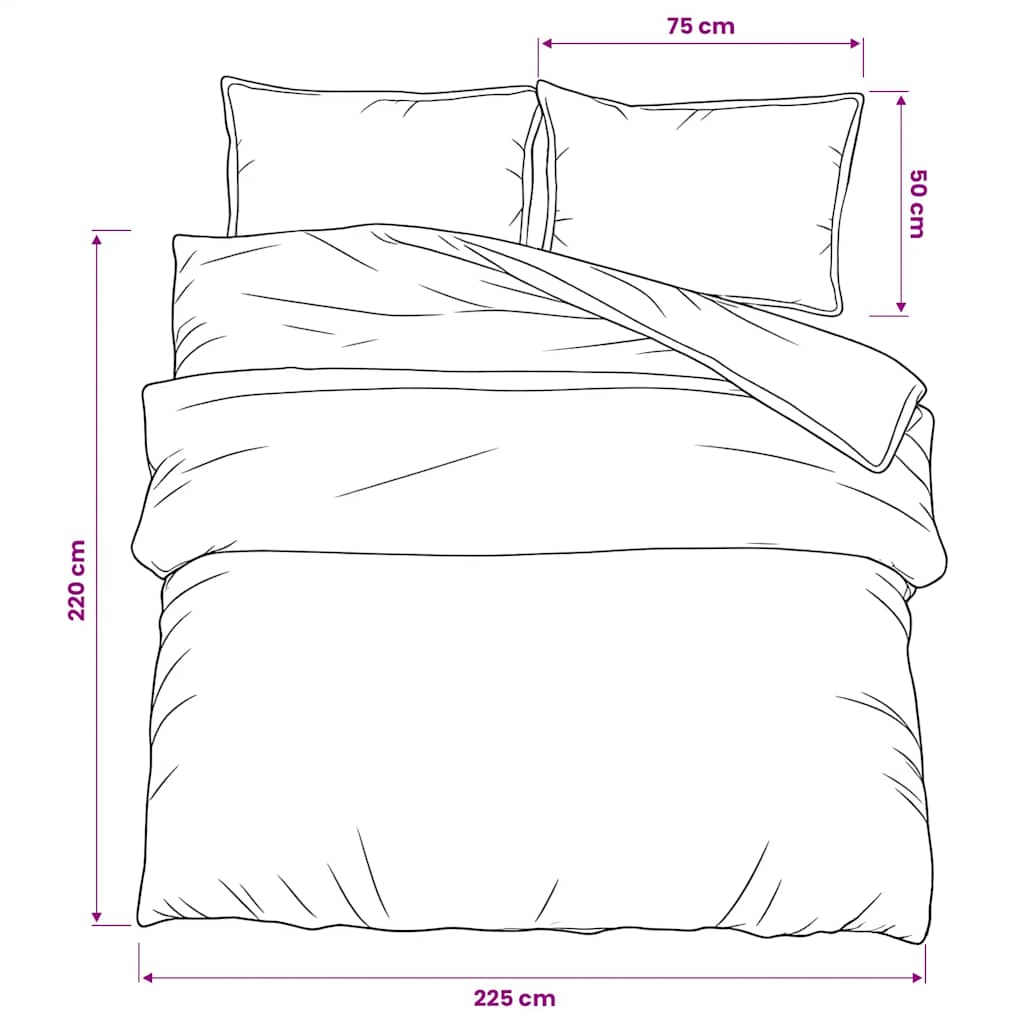 Dekbedovertrekset 225x220 cm katoen grijs is nu te koop bij PeponiXL, paradijselijk wonen!