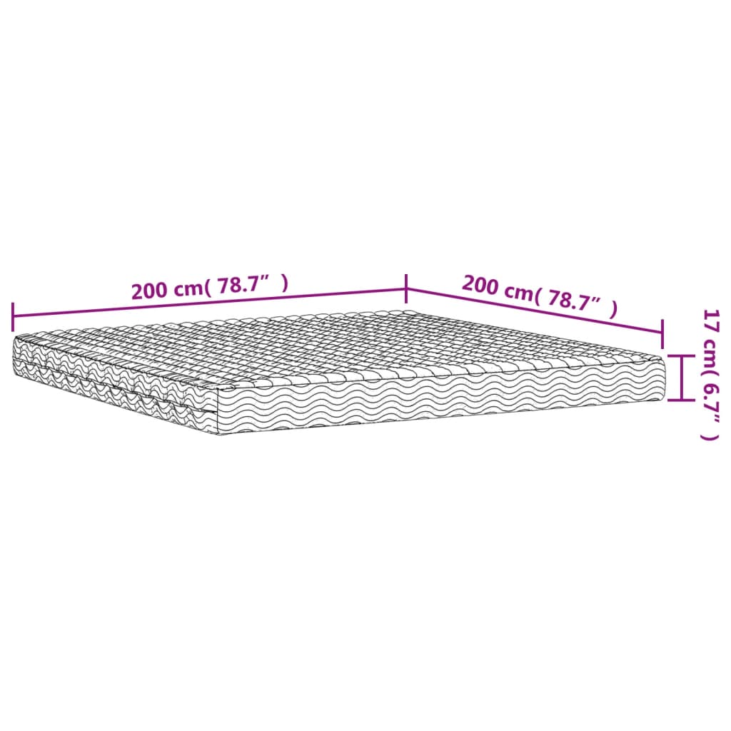 Schuimmatras hardheid H2 H3 200x200 cm wit is nu te koop bij PeponiXL, paradijselijk wonen!