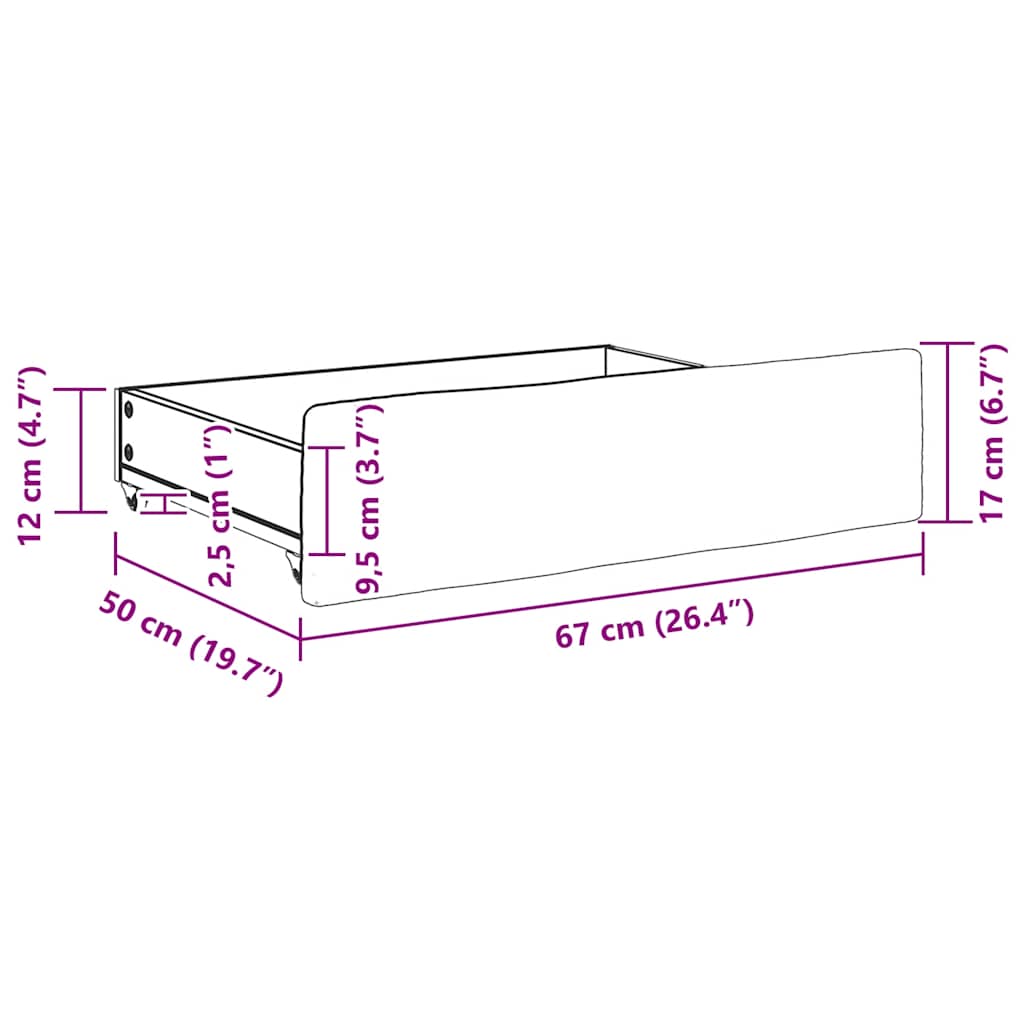 Bedlades 2 st Bewerkt hout en fluweel donkergrijs is nu te koop bij PeponiXL, paradijselijk wonen!