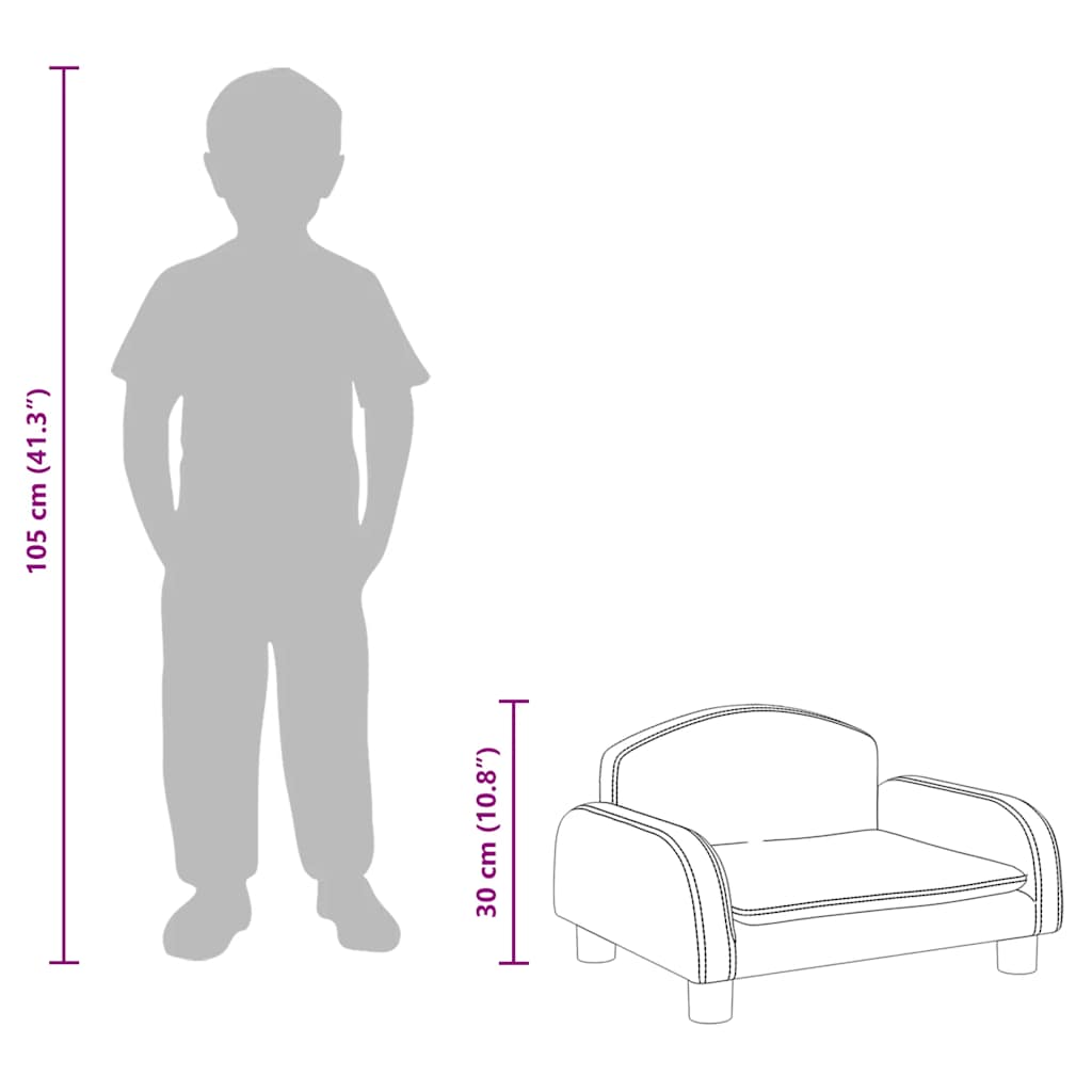 Kinderbank 50x40x30 cm kunstleer zwart is nu te koop bij PeponiXL, paradijselijk wonen!